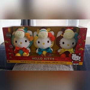 Hello Kitty Year of the Horse Trio Plush Set - Multicolor